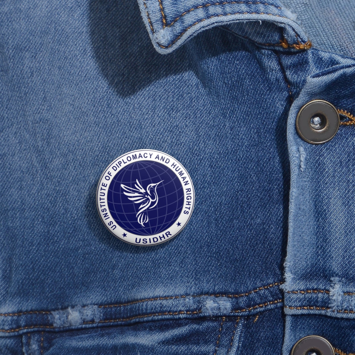 USIDHR Custom Pin button