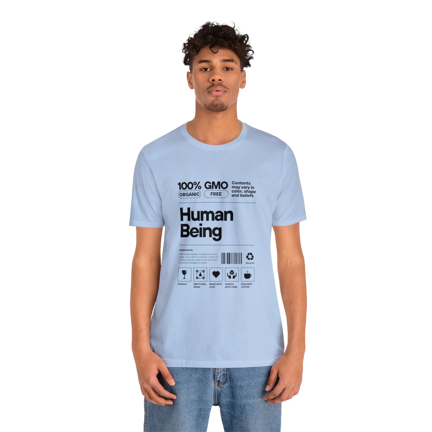 '100% Human Being' Unisex Cotton T-shirt - Human Rights Fighter Collection