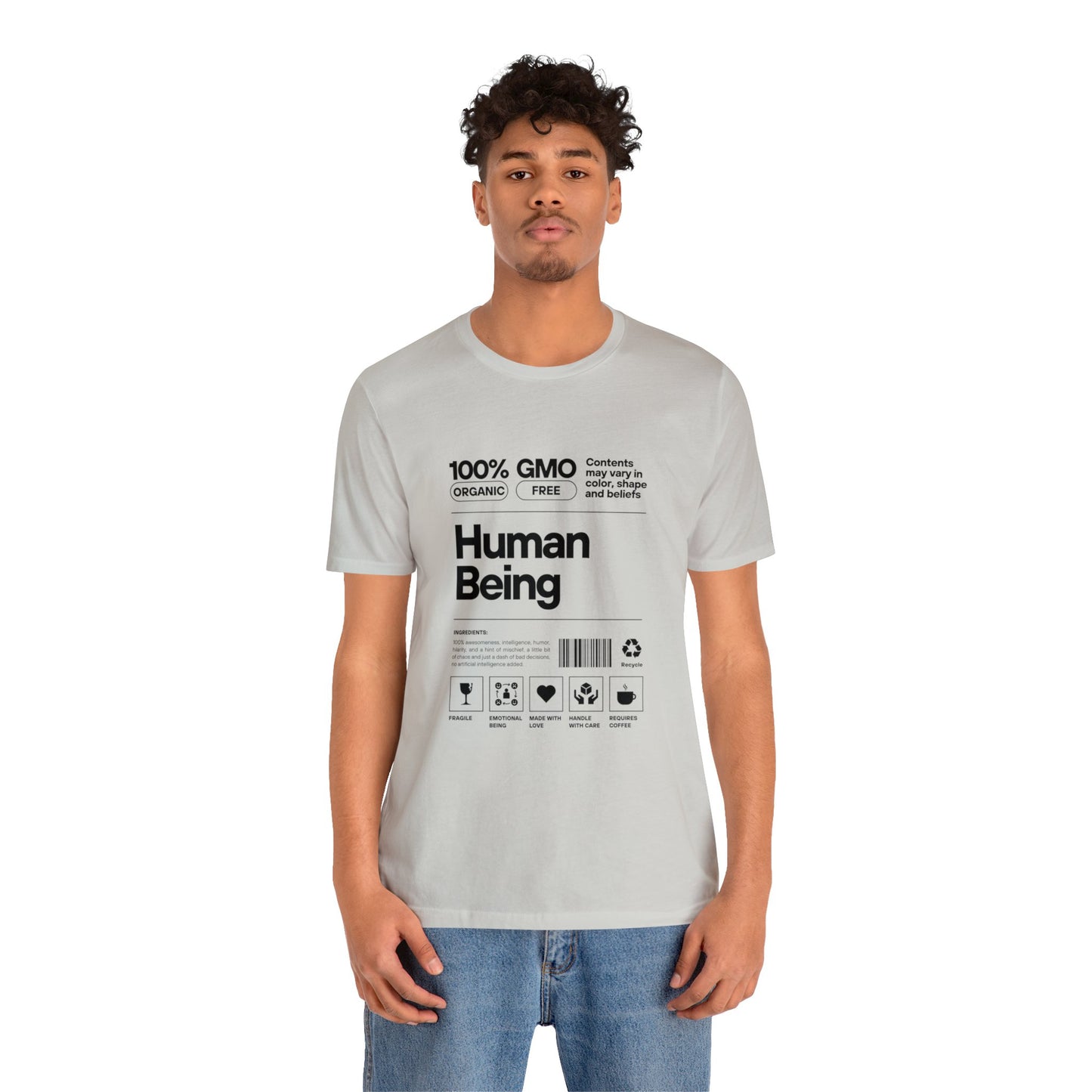 '100% Human Being' Unisex Cotton T-shirt - Human Rights Fighter Collection