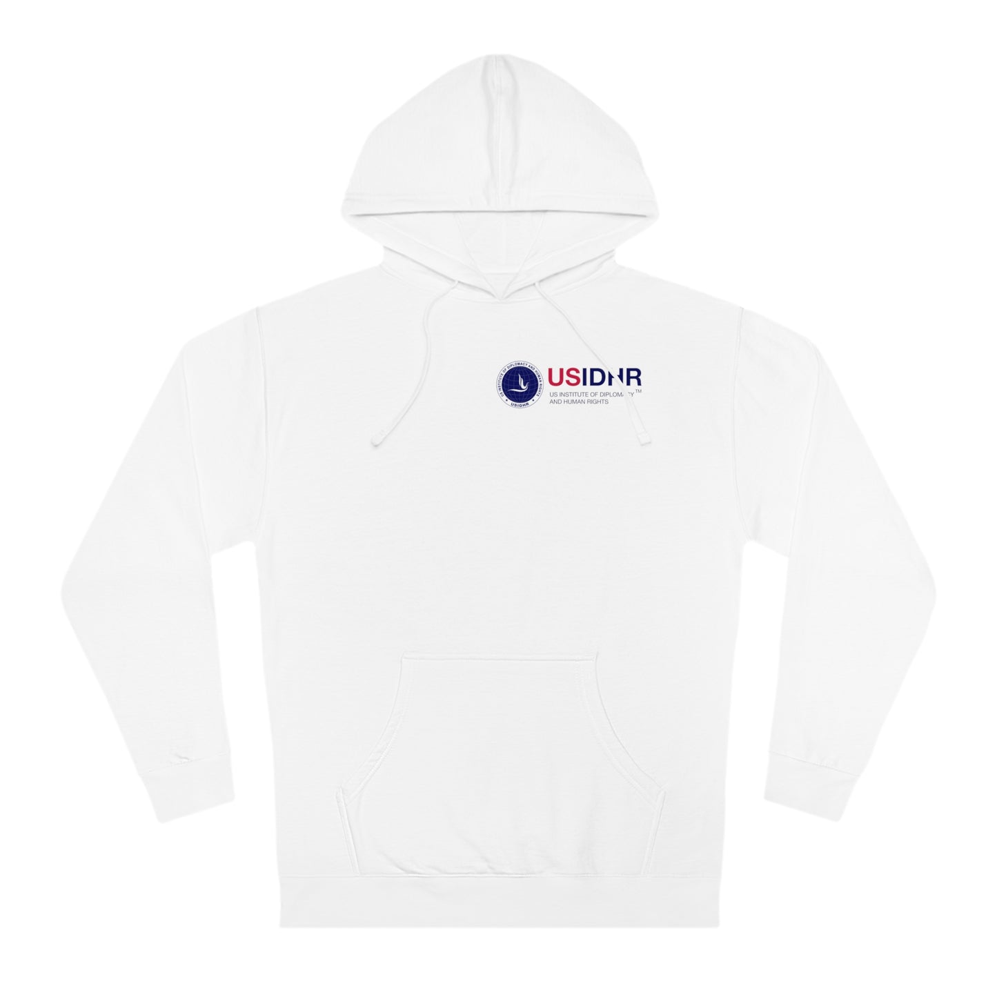 USIDHR Logo Hooded Cotton Sweatshirt for Relax time