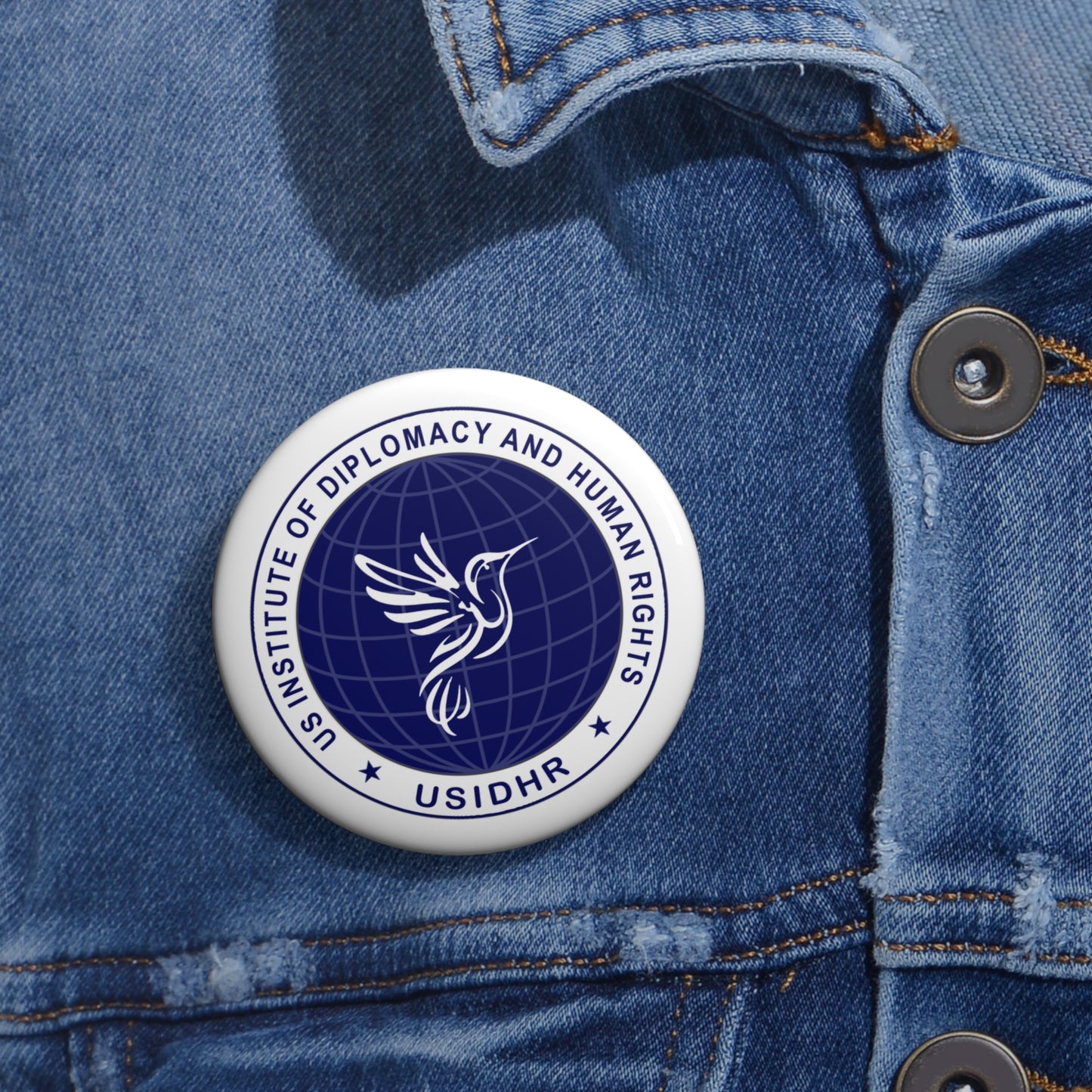 USIDHR Custom Pin button