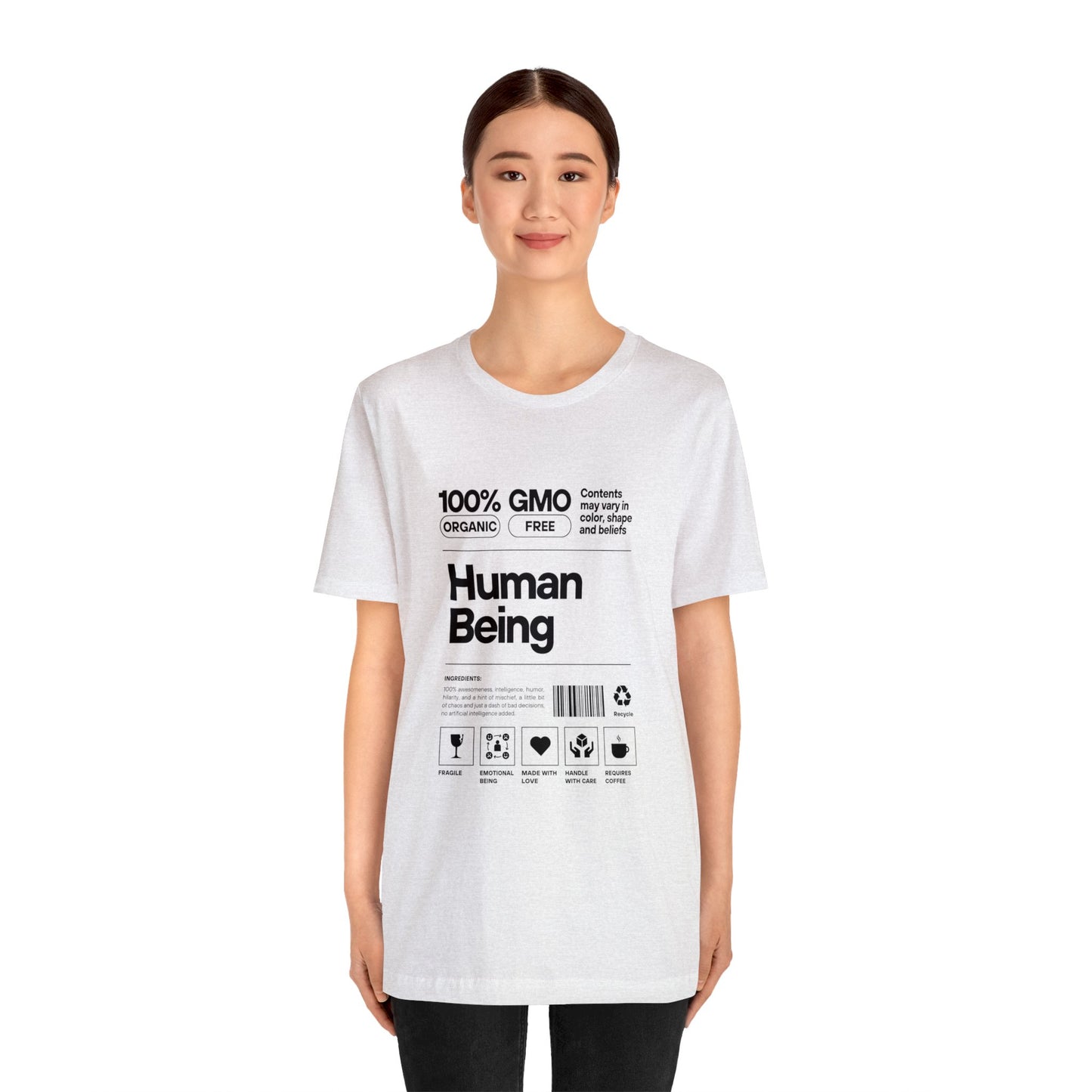 '100% Human Being' Unisex Cotton T-shirt - Human Rights Fighter Collection