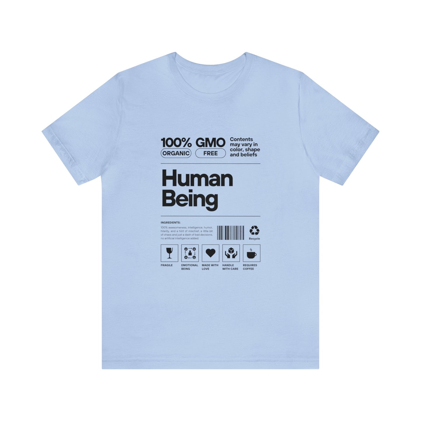 '100% Human Being' Unisex Cotton T-shirt - Human Rights Fighter Collection
