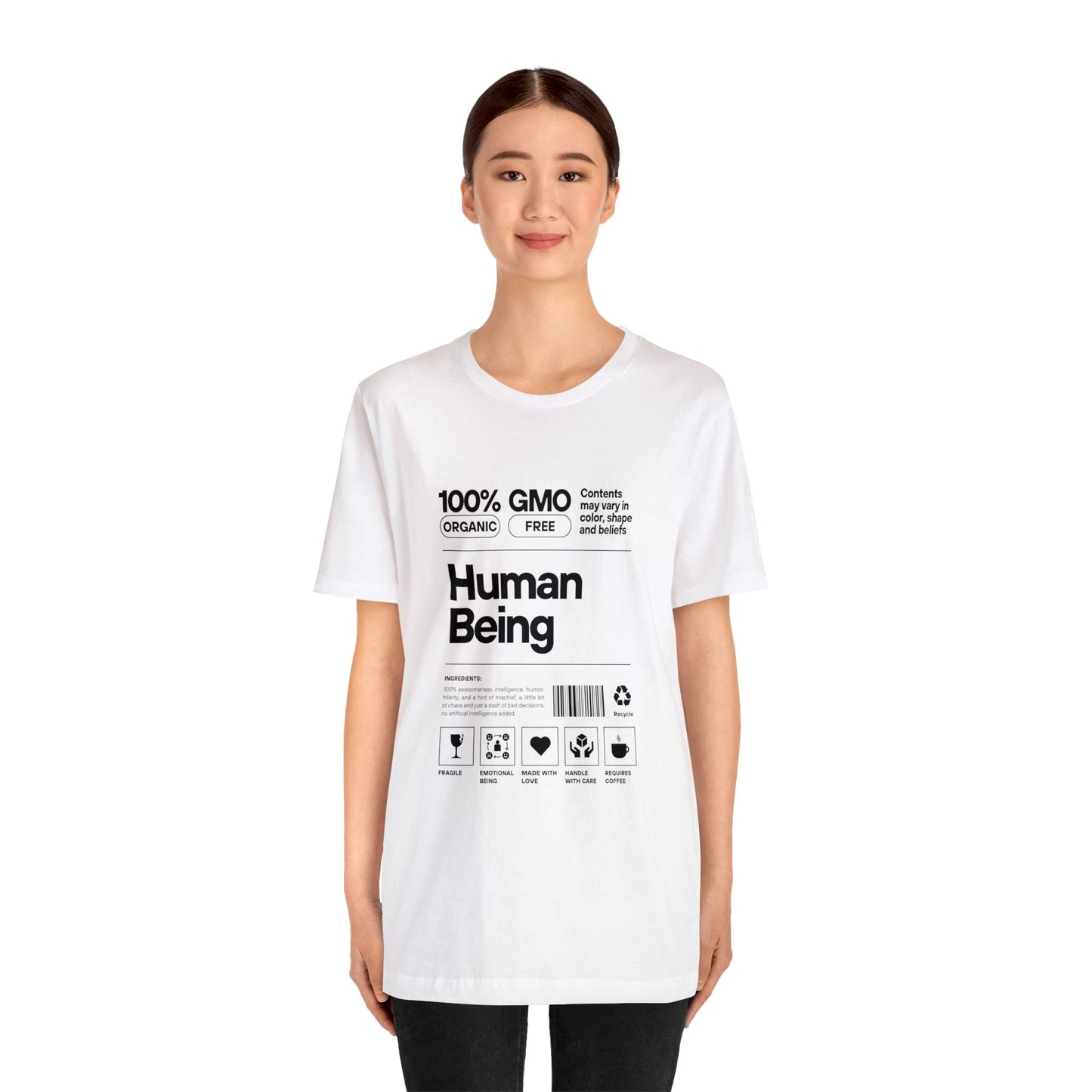 '100% Human Being' Unisex Cotton T-shirt - Human Rights Fighter Collection
