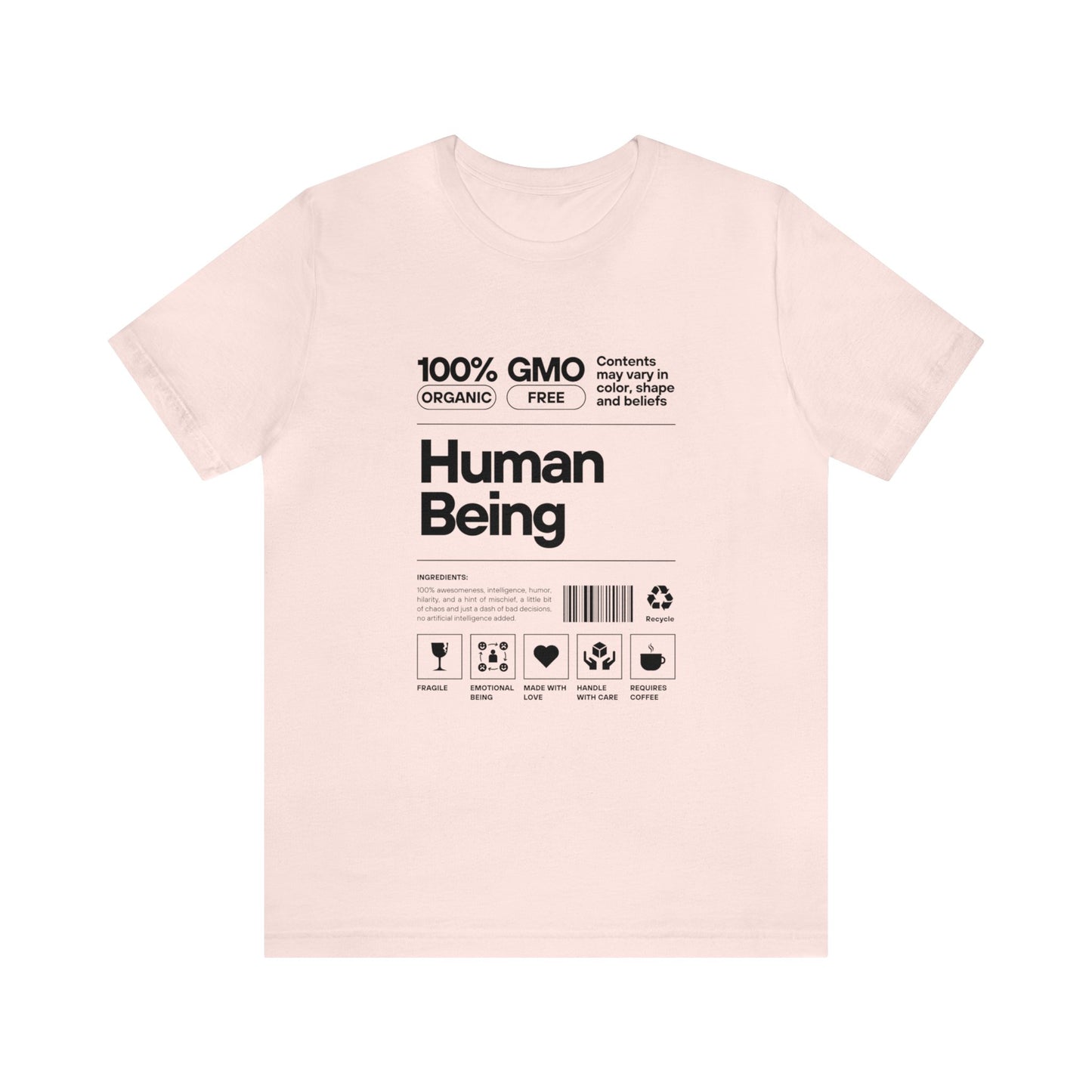 '100% Human Being' Unisex Cotton T-shirt - Human Rights Fighter Collection