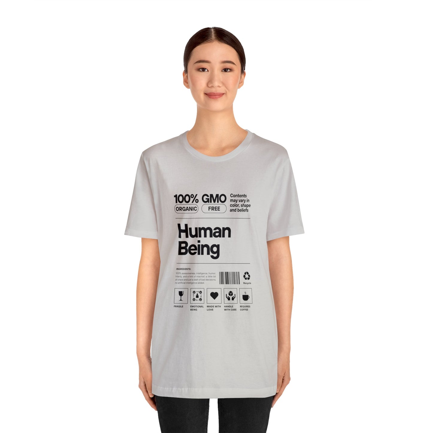 '100% Human Being' Unisex Cotton T-shirt - Human Rights Fighter Collection