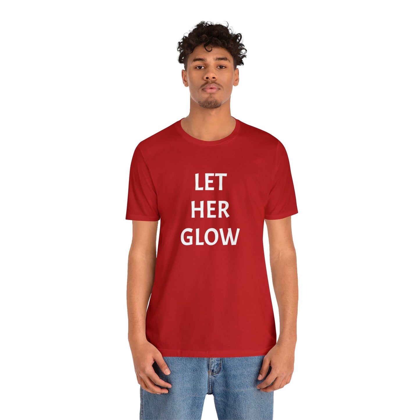 'Let Her Glow' Short Sleeve T-shirt - LOVE Women Collection