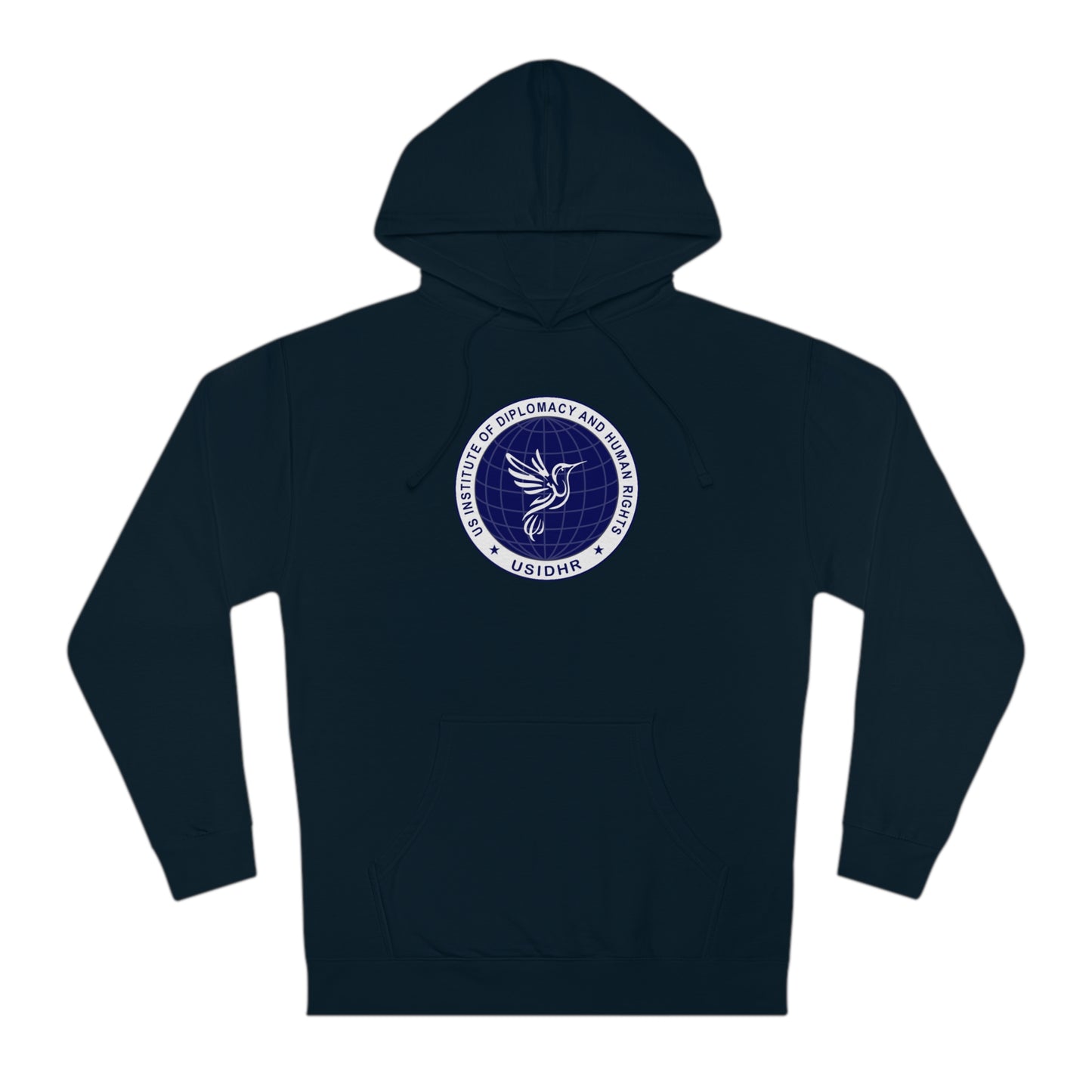 USIDHR Logo Hooded Cotton Sweatshirt for Relax time