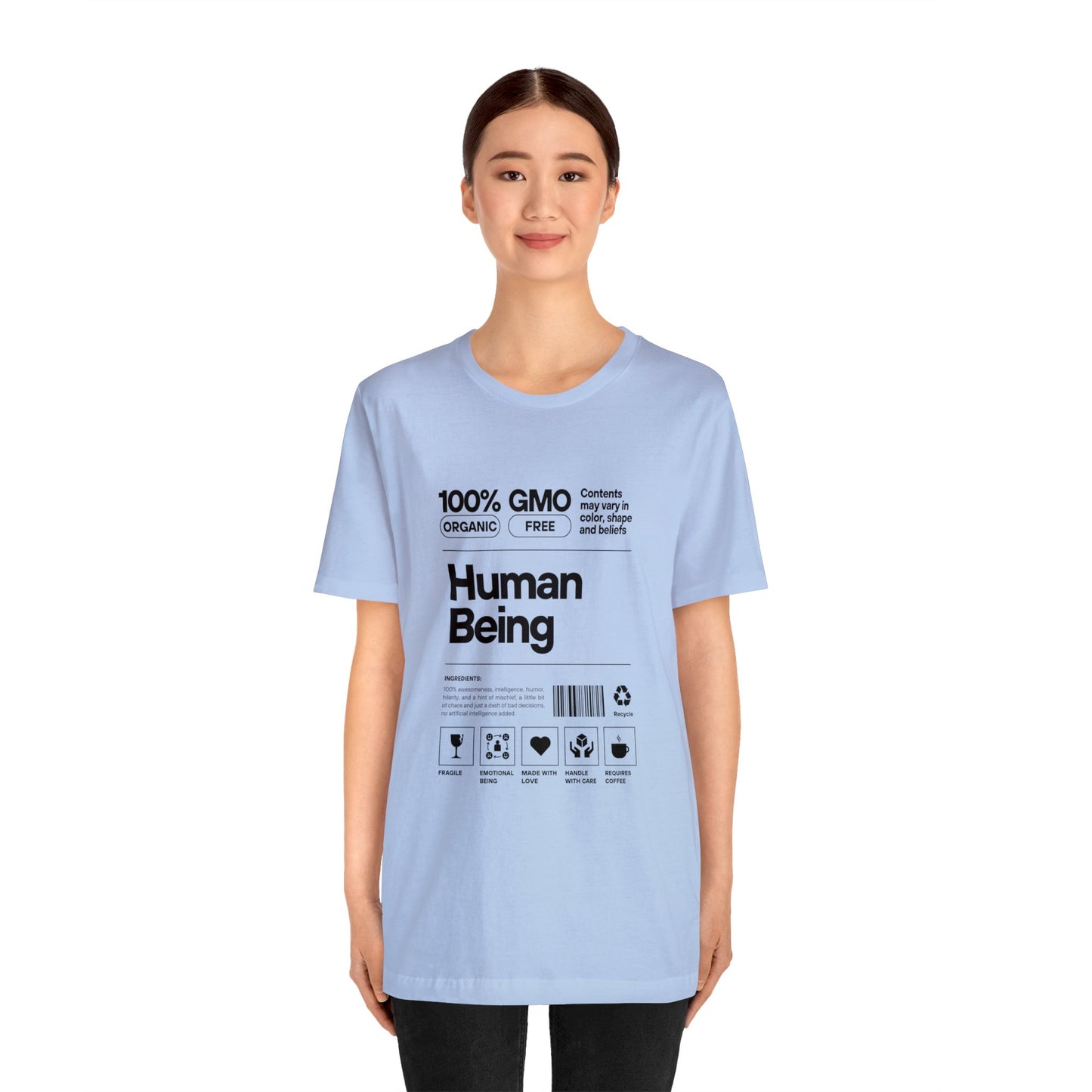 '100% Human Being' Unisex Cotton T-shirt - Human Rights Fighter Collection