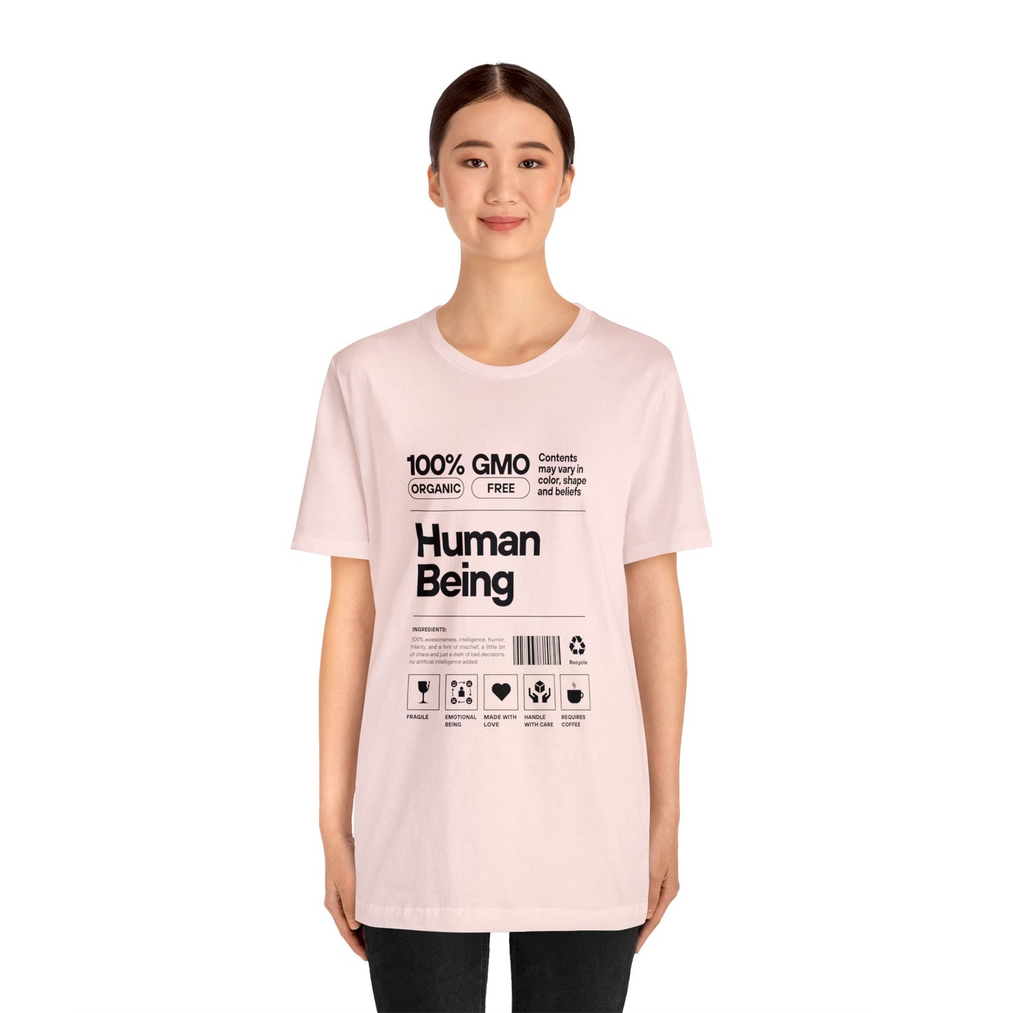 '100% Human Being' Unisex Cotton T-shirt - Human Rights Fighter Collection