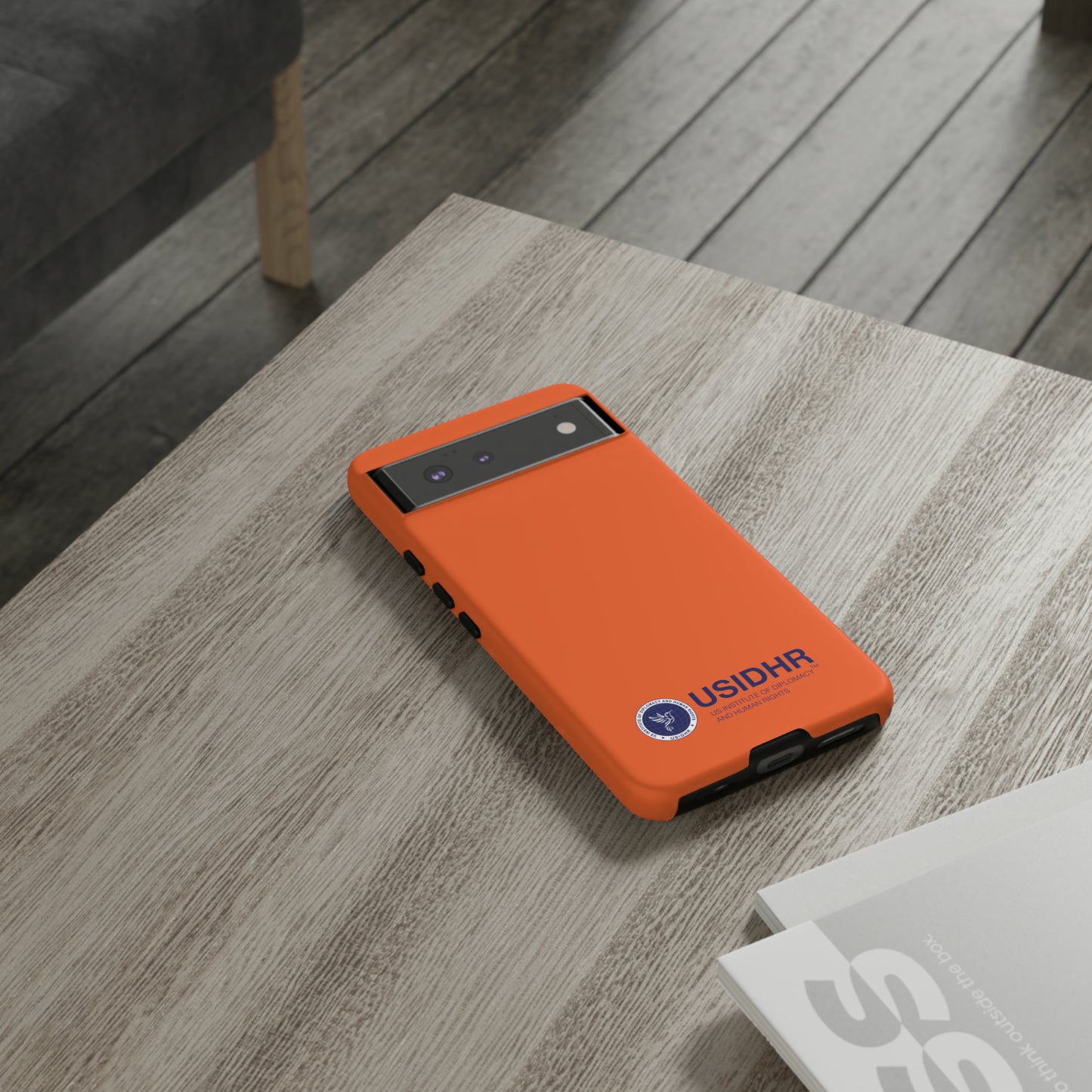 Orange USIDHR Phone Case (compatible with iPhone, Samsung, Google models)