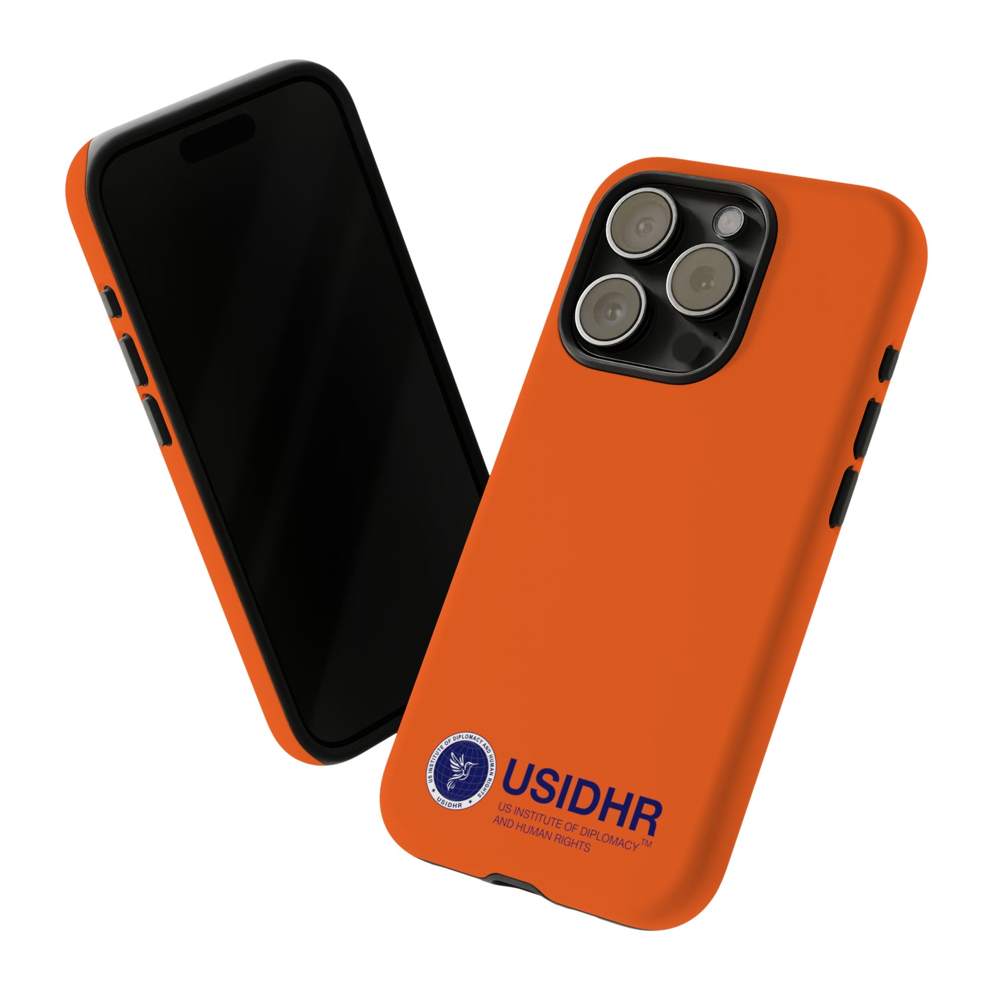 Orange USIDHR Phone Case (compatible with iPhone, Samsung, Google models)