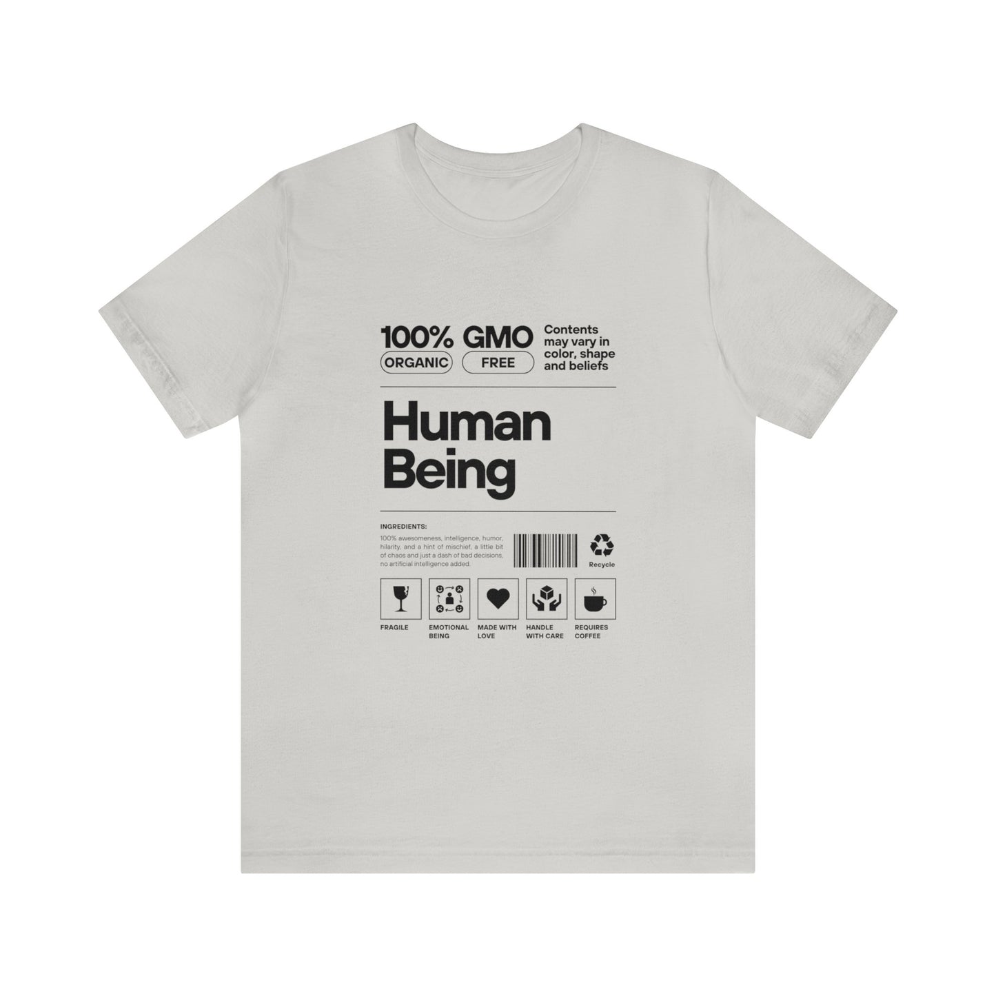 '100% Human Being' Unisex Cotton T-shirt - Human Rights Fighter Collection