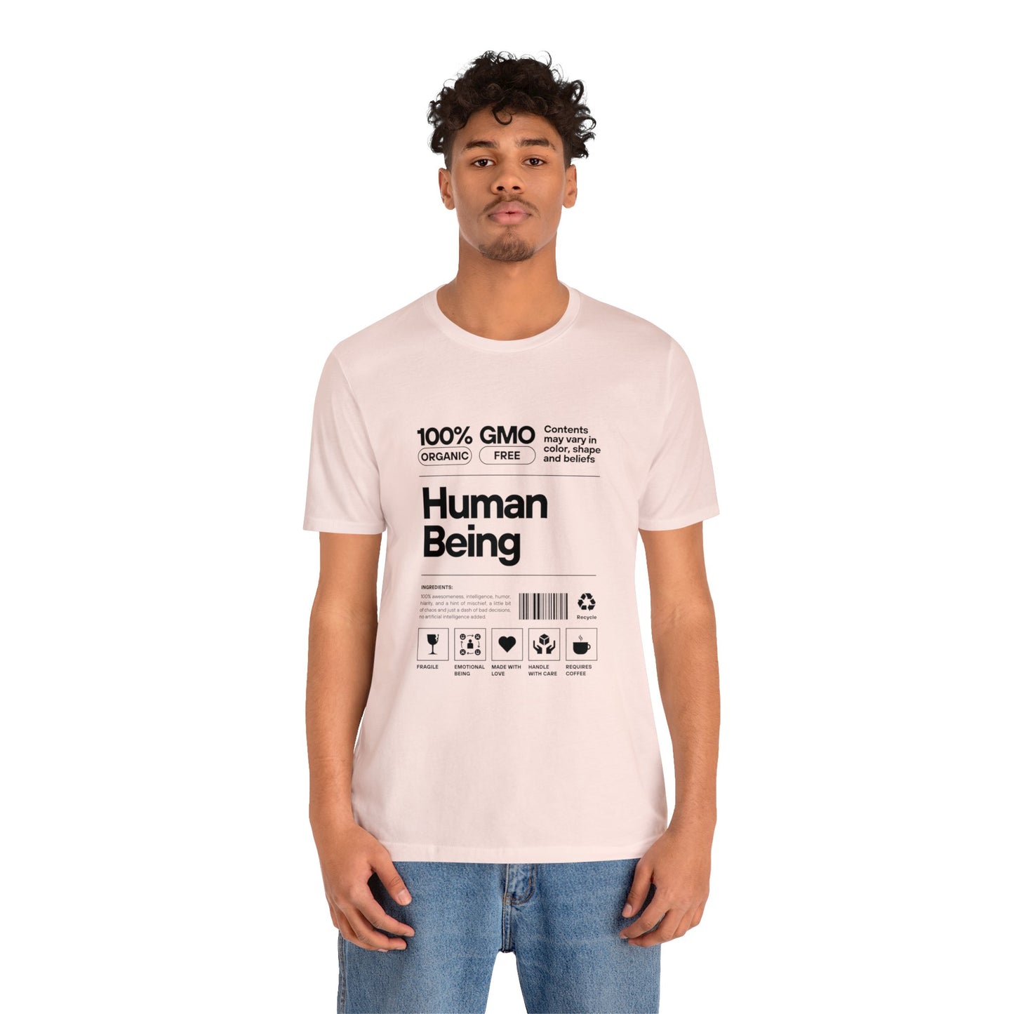 '100% Human Being' Unisex Cotton T-shirt - Human Rights Fighter Collection