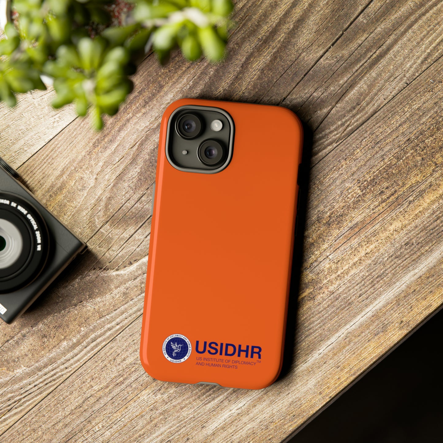 Orange USIDHR Phone Case (compatible with iPhone, Samsung, Google models)