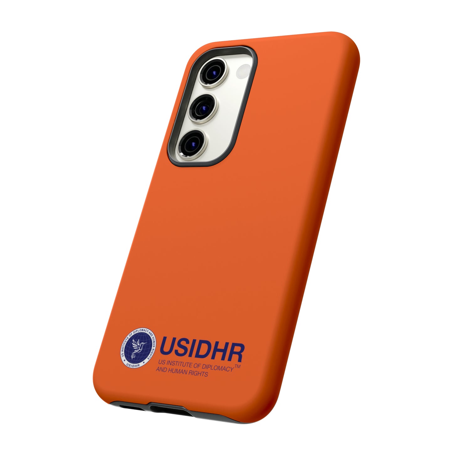 Orange USIDHR Phone Case (compatible with iPhone, Samsung, Google models)