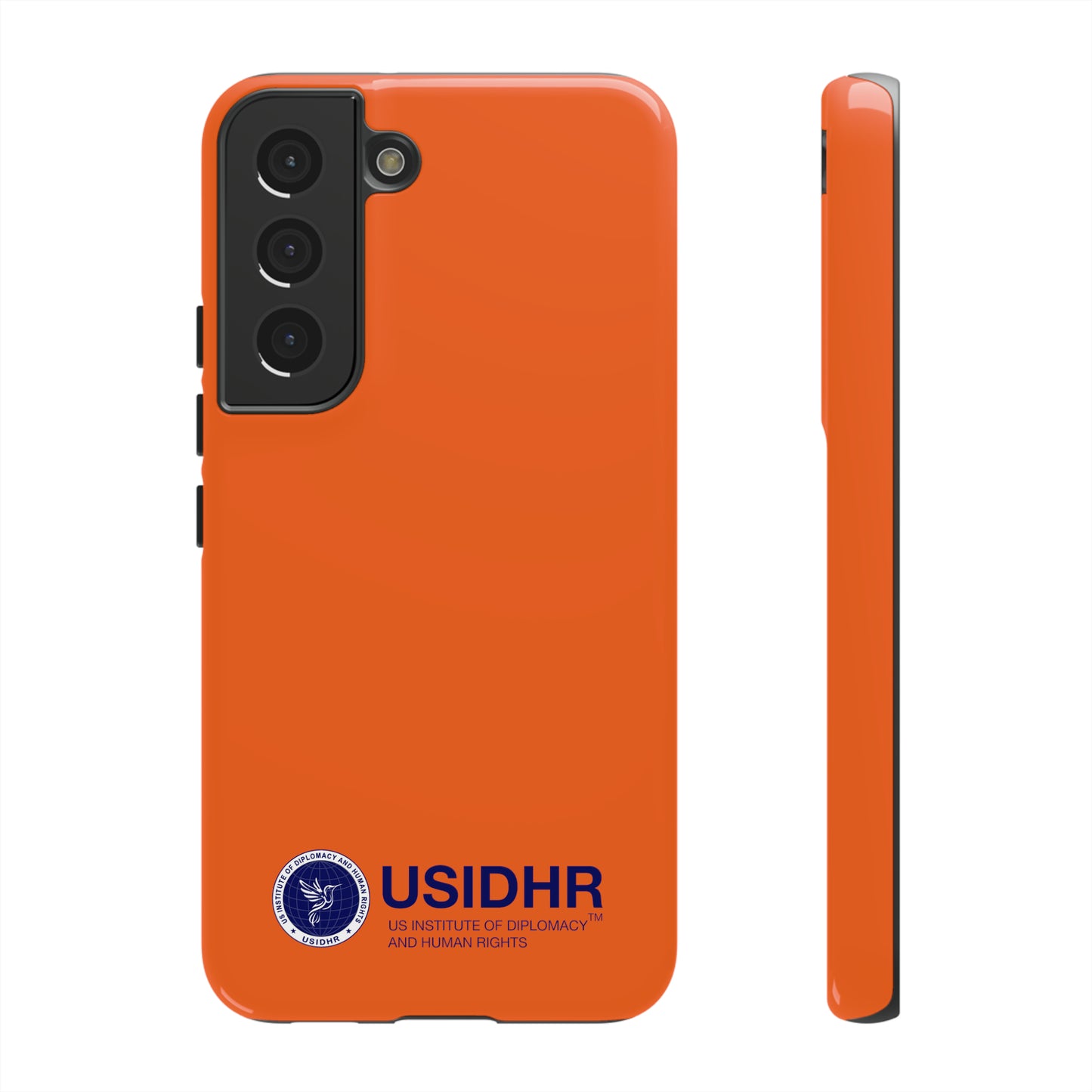 Orange USIDHR Phone Case (compatible with iPhone, Samsung, Google models)