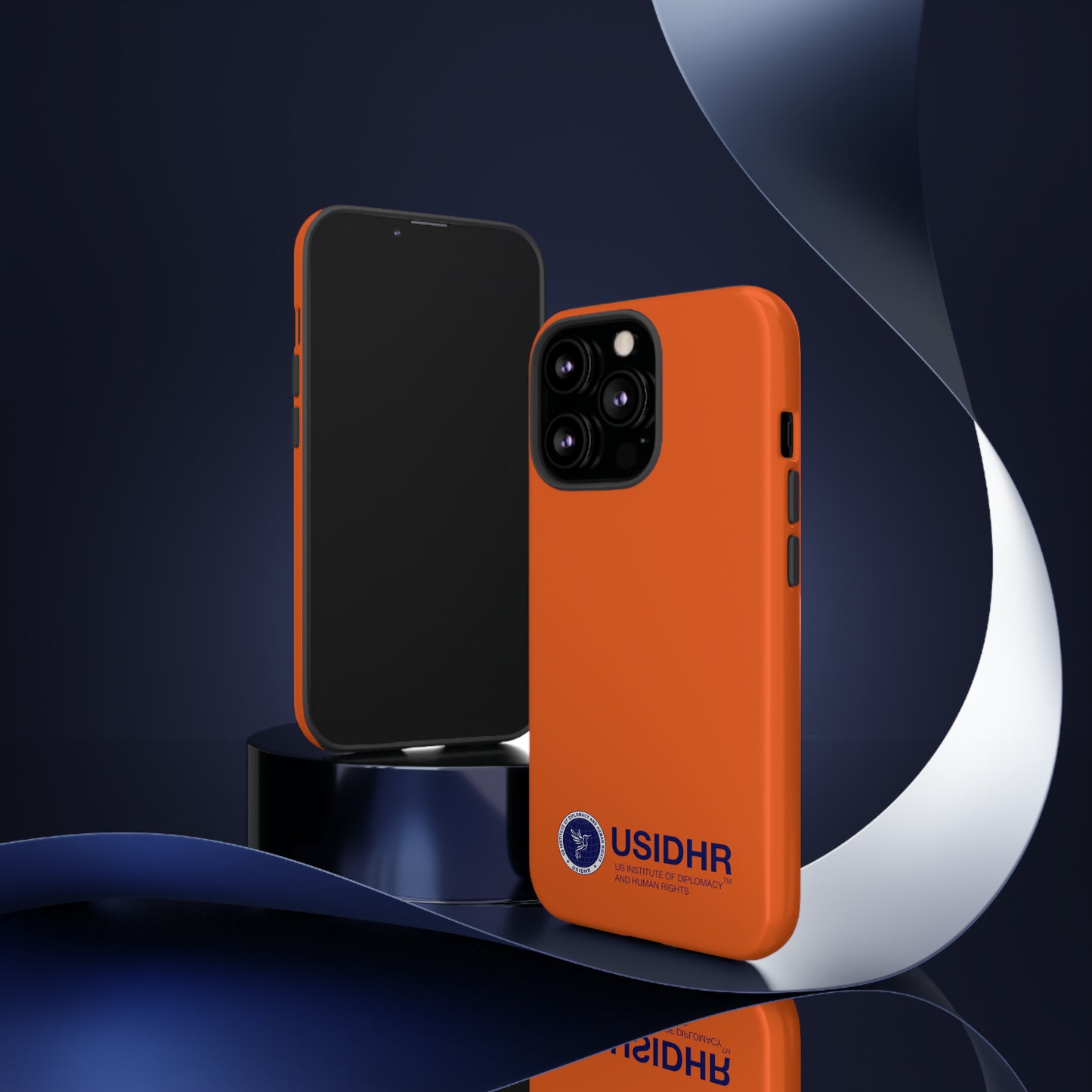 Orange USIDHR Phone Case (compatible with iPhone, Samsung, Google models)