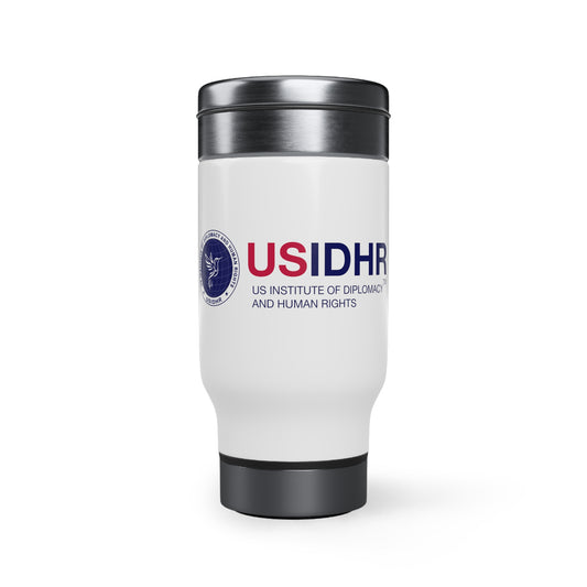 Stainless Steel Travel Mug with Handle, 14oz