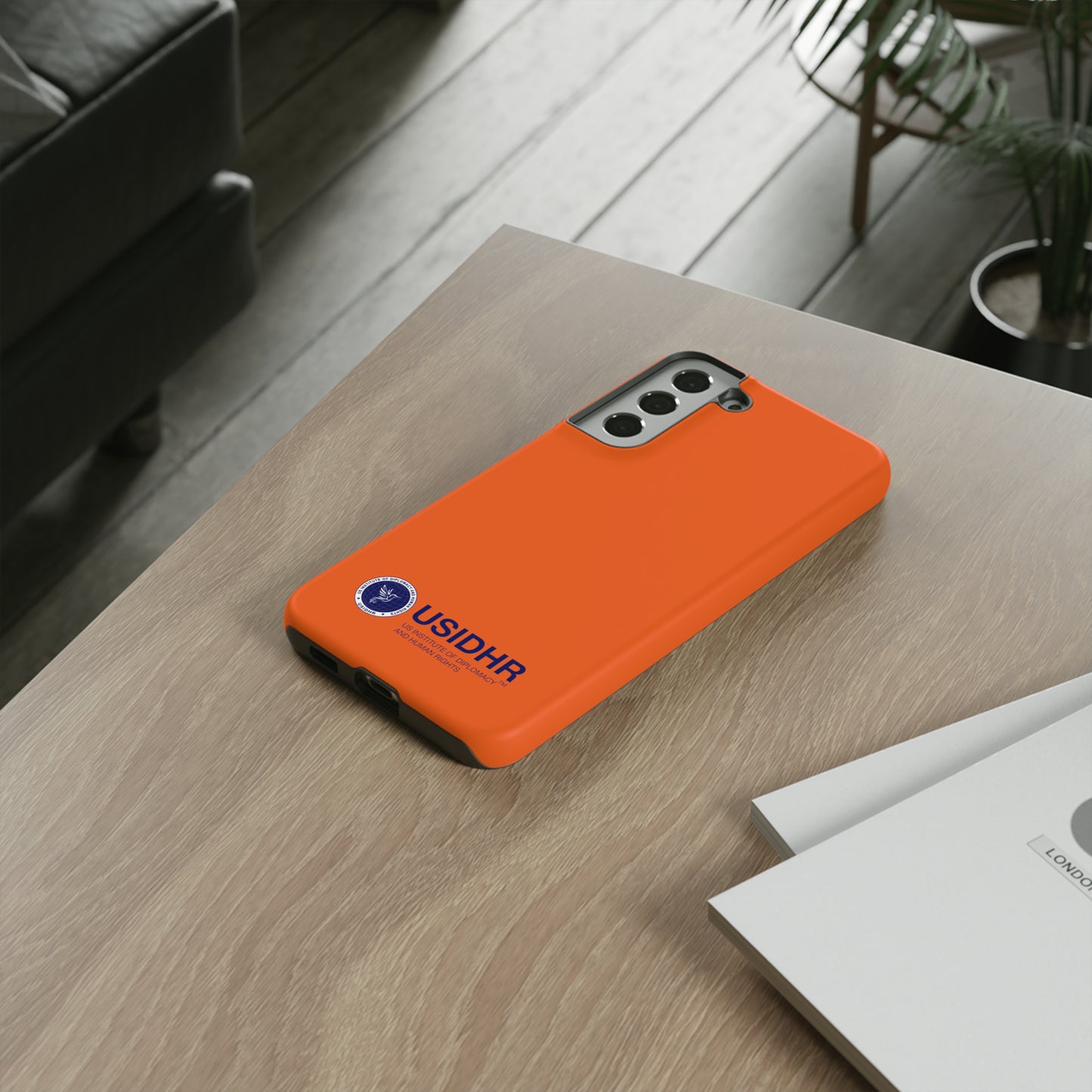 Orange USIDHR Phone Case (compatible with iPhone, Samsung, Google models)