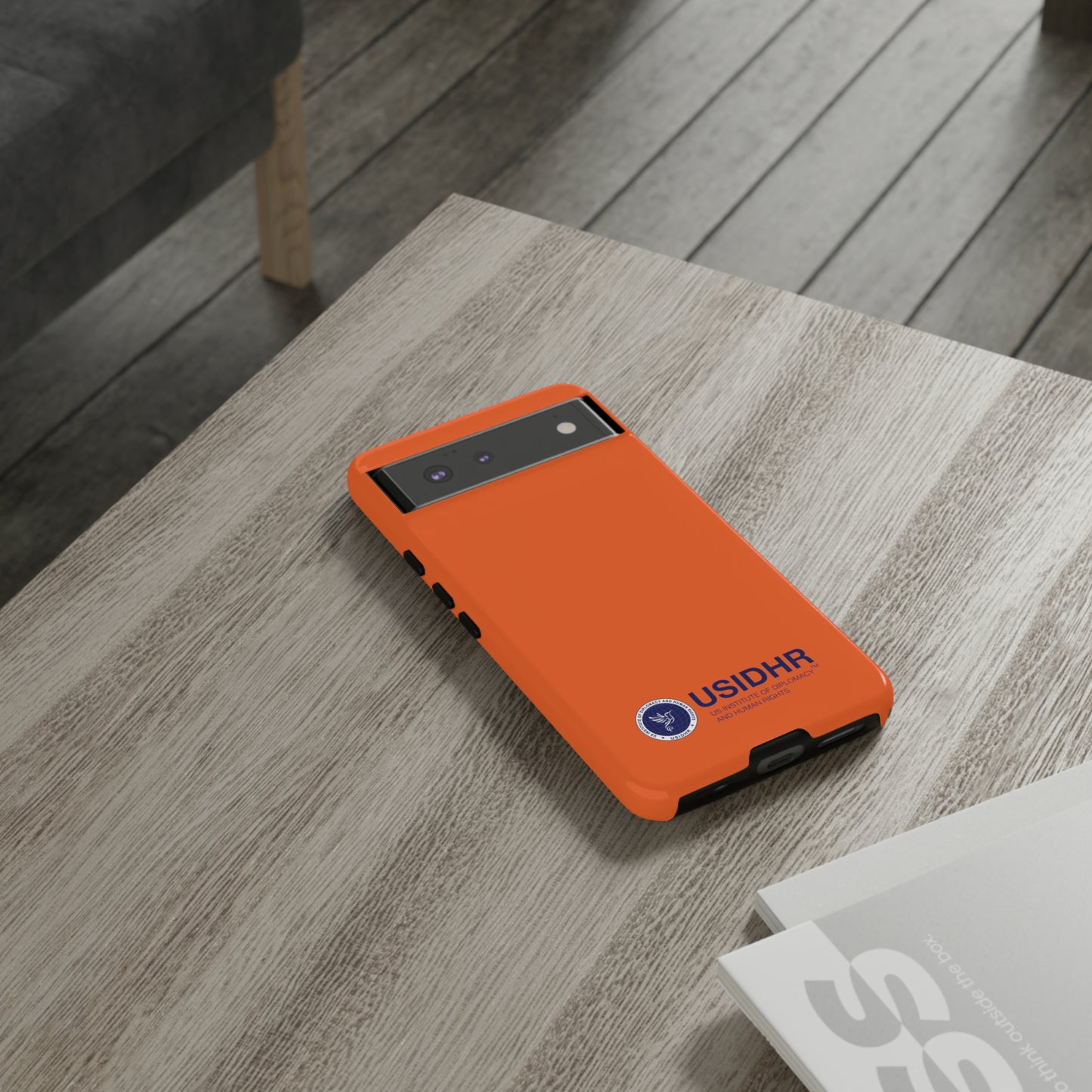 Orange USIDHR Phone Case (compatible with iPhone, Samsung, Google models)