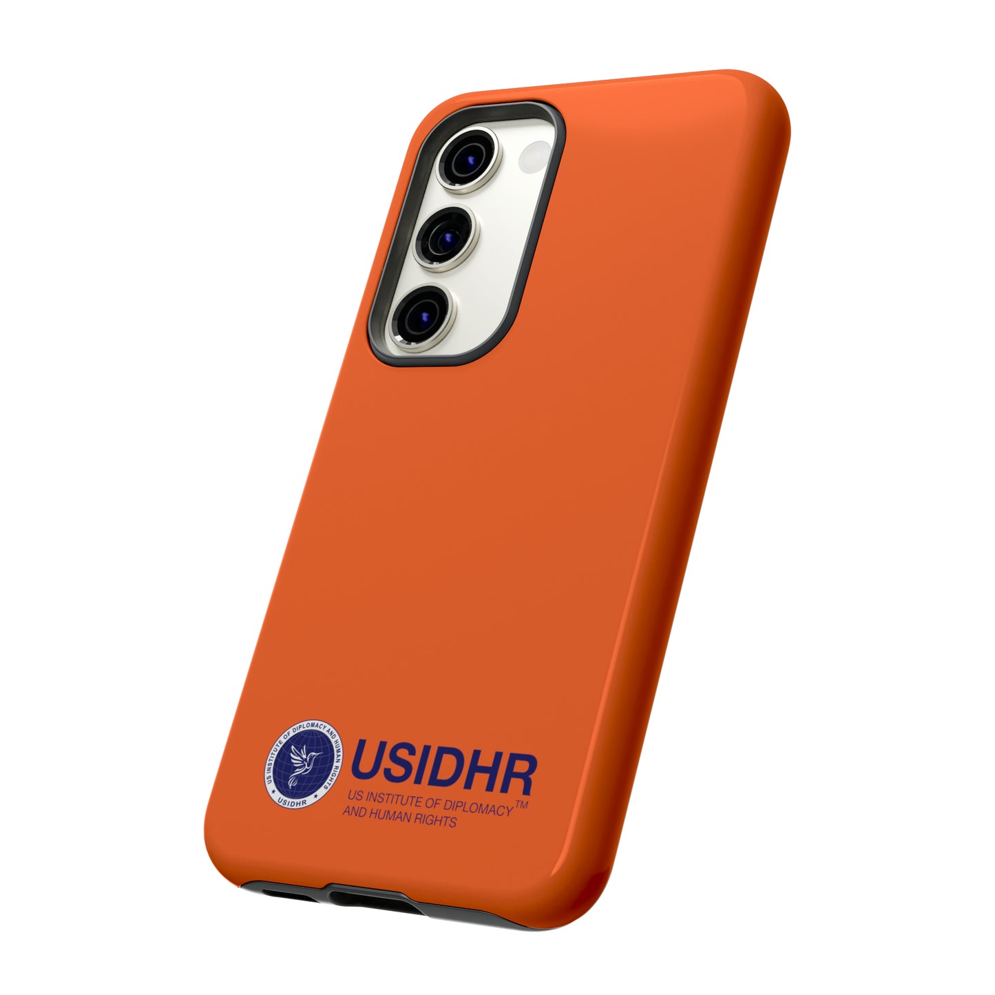 Orange USIDHR Phone Case (compatible with iPhone, Samsung, Google models)